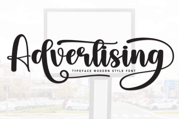 Advertising Font: A Handwritten Display Typeface for Editorial Design