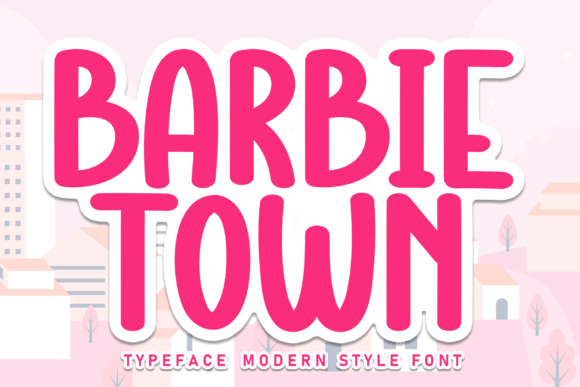 Barbie Town Font: A Delicate Handwritten Typeface for Crafters