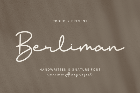 Berliman: A Handwritten Script Font for Confident Brand Content