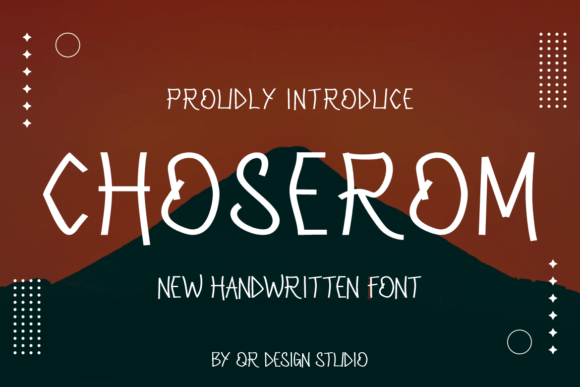 Choserom: A Bold Handwritten Font for Authentic Branding