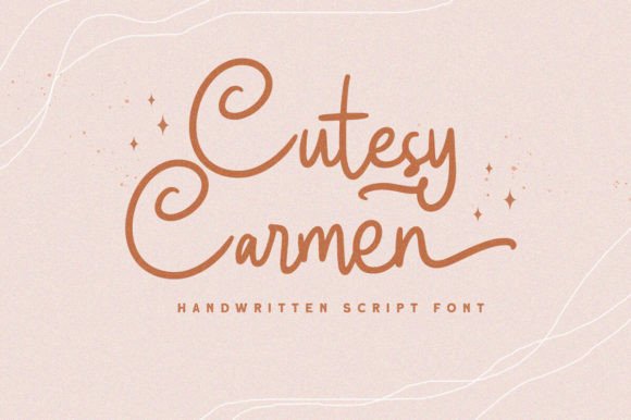 Cutesy Carmen: A Handwritten Script Font for Marketers