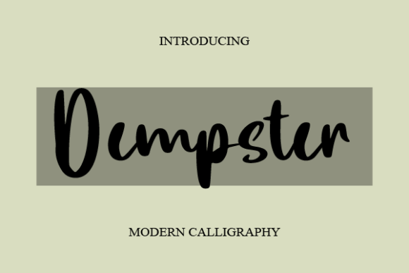 Dempster Brings Elegant Script Typography to Modern Web Layouts