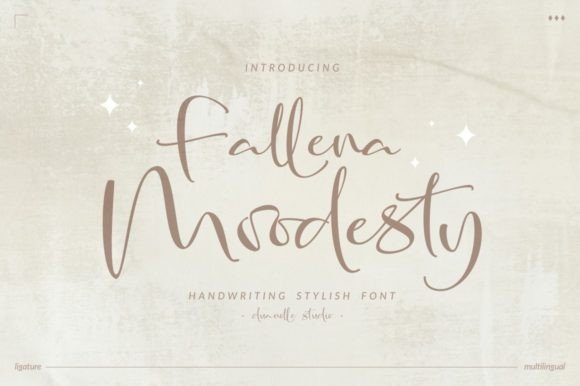 Fallena Moodesty: A Script Font That Brings Warmth to Editorial Design