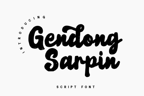 Gendong Sarpin: A Script Typeface for Editorial Storytelling