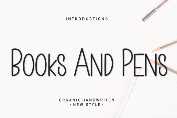 How Books and Pens Font Enhances Your Brand Identity