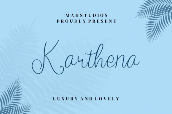 Karthena: A Handwritten Typeface Balancing Charm and Elegance
