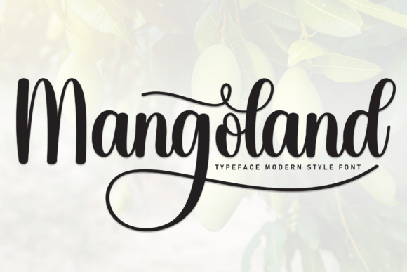 Mangoland: A Sweet Handwritten Display Font for Makers