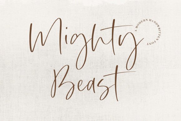 Mighty Beast: A Script Font That Brings Warmth to Editorial Design