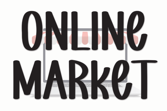 Online Market: A Handwritten Font That Adds Warmth to Digital Design