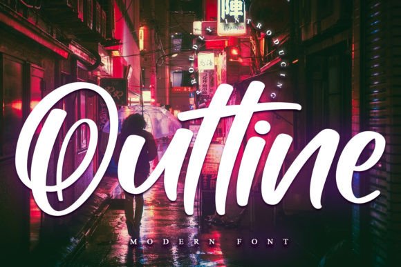 Outtine Font: A Fresh Display Typeface for Digital Designers
