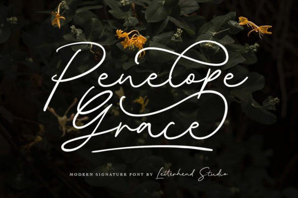 Penelope Grace: A Signature Script Font for Polished Branding