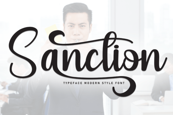 Sanction: A Handwritten Display Font for Editorial Design Work