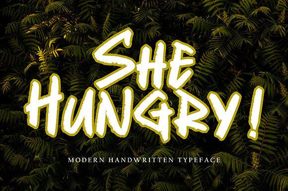 She Hungry: A Handwritten Font for Authentic Branding